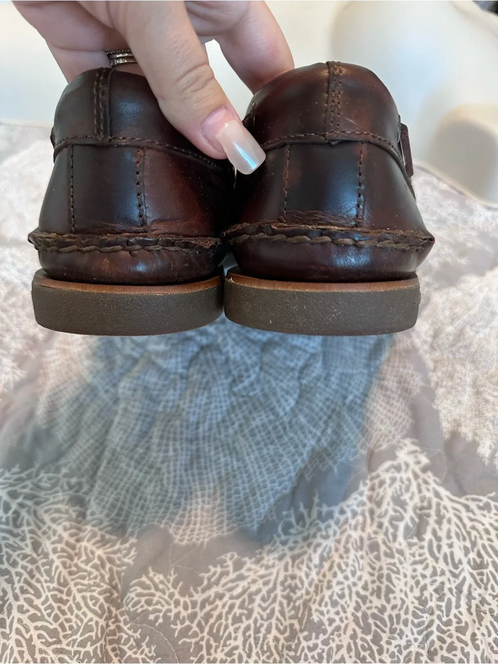 Sperry Brown Leather Moccasin-Style Boat Shoes